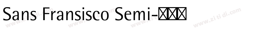 Sans Fransisco Semi字体转换